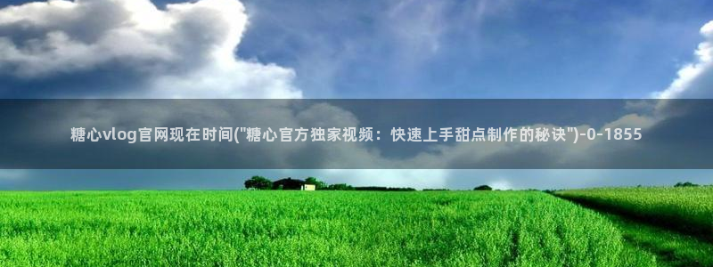 糖心vlog up主：糖心vlog官网现在时间(